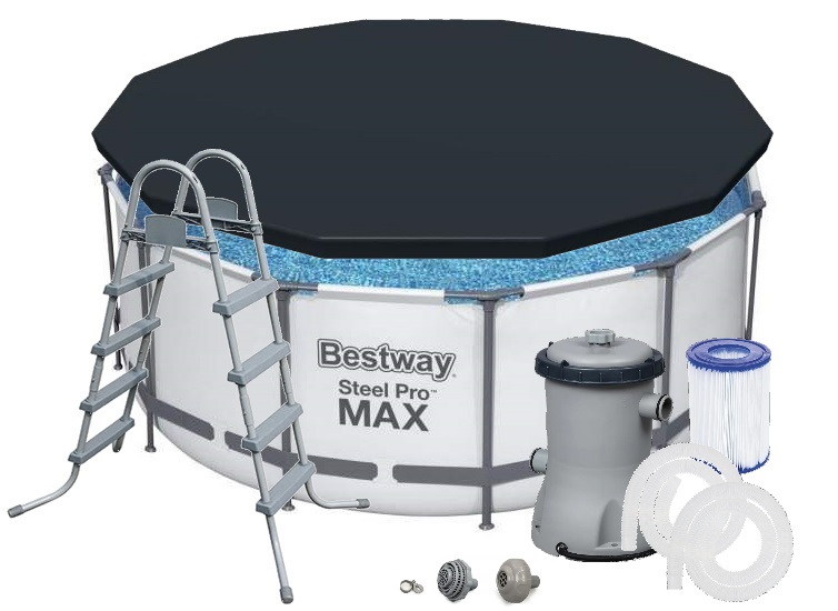 Каркасний басейн 366 x 122 см Steel Pro Frame Pool (Intex 26718)