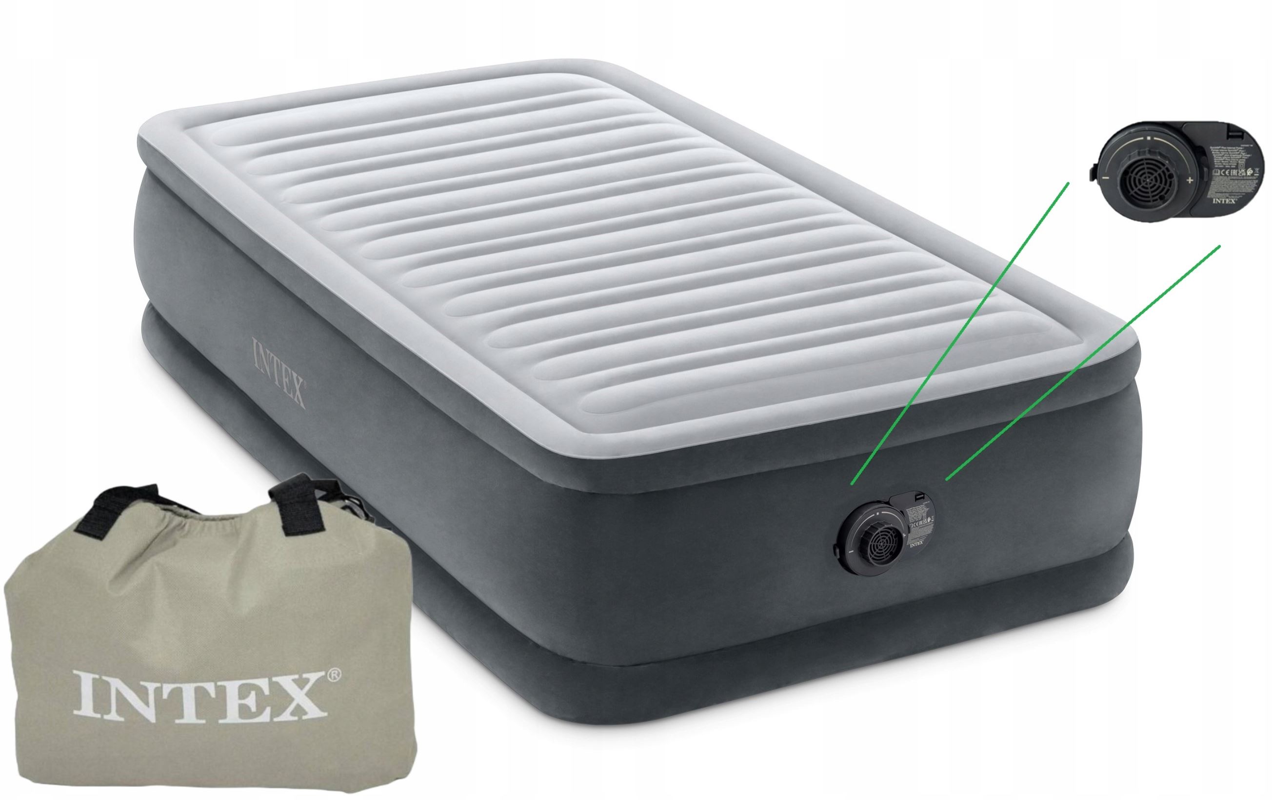 Надувне ліжко 191 x 99 x 46 см COMFORT-PLUSH