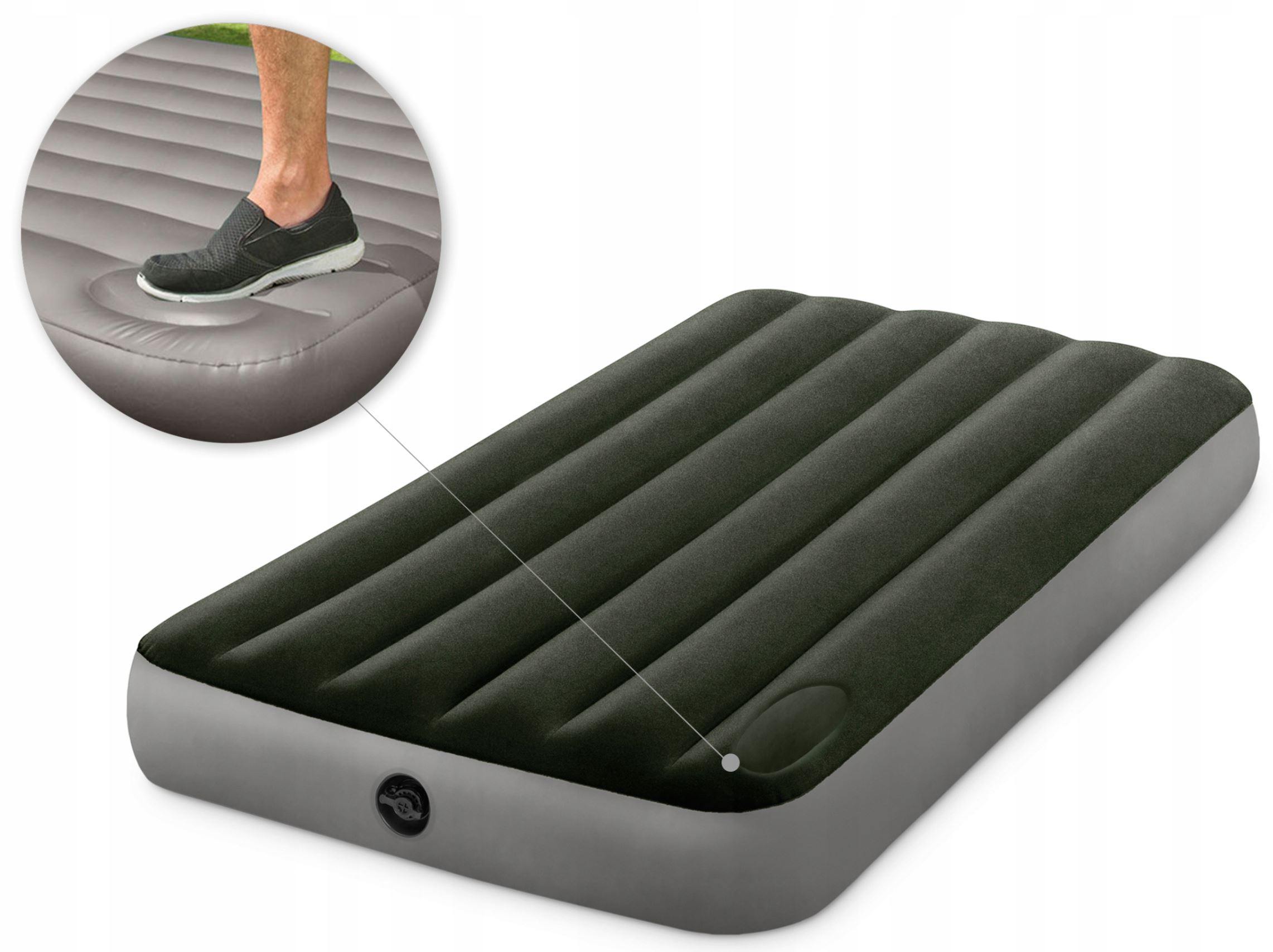 Надувний матрас 191 x 99 x 25 см, з вбудованим ножним насосом Downy Airmatress