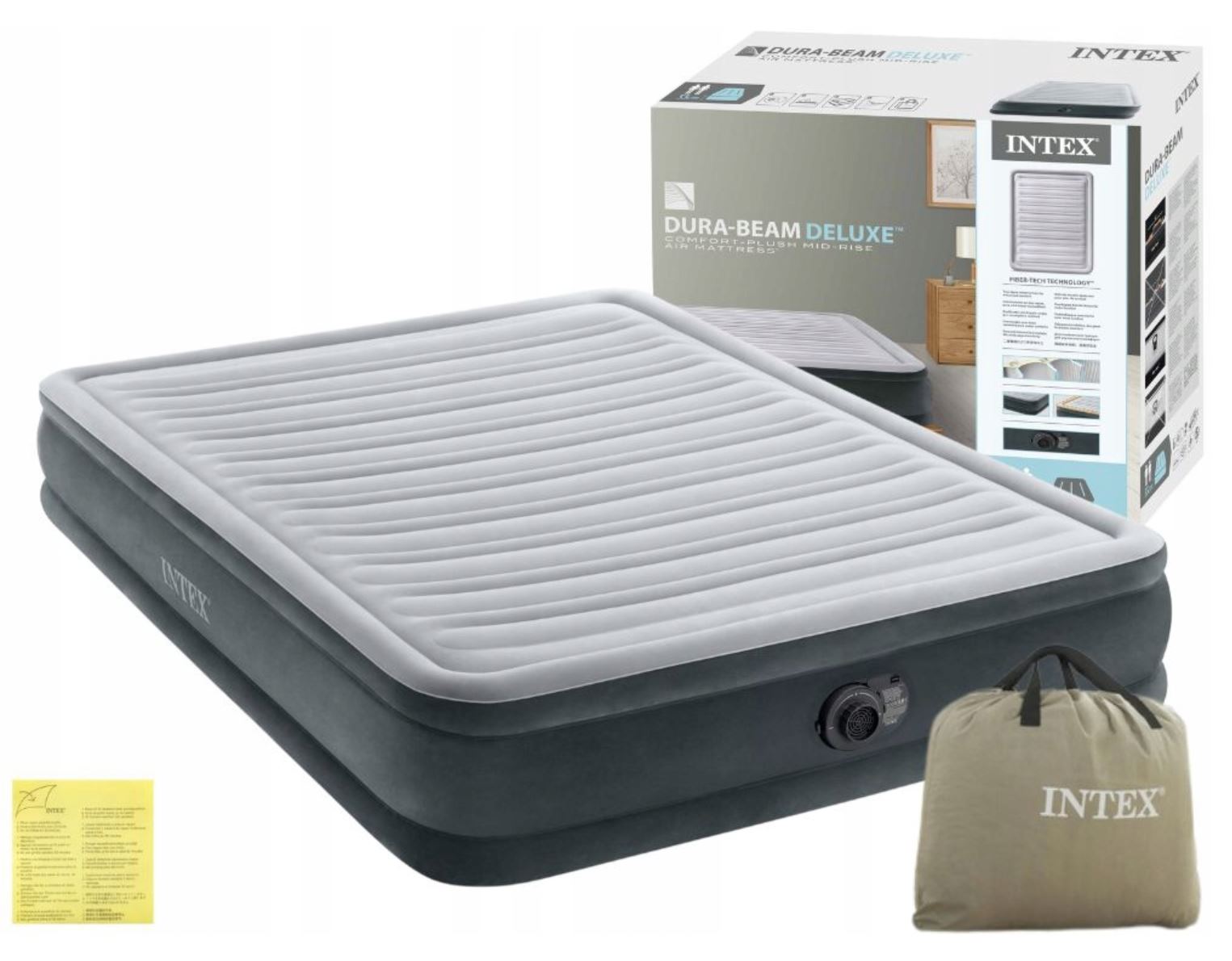 Надувне ліжко 203 x 152 x 33 см COMFORT-PLUSH